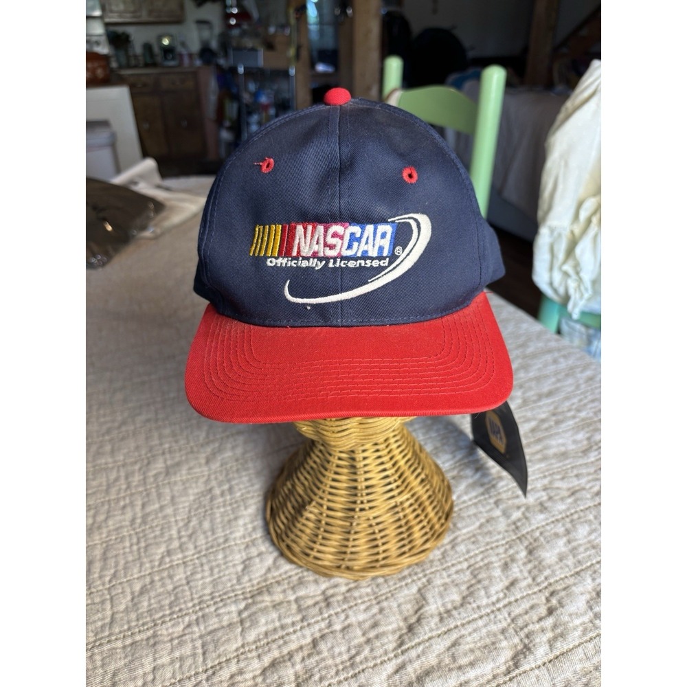 NWT NASCAR Officially Licensed Snapback Hat Navy Red Logo Young An Cap